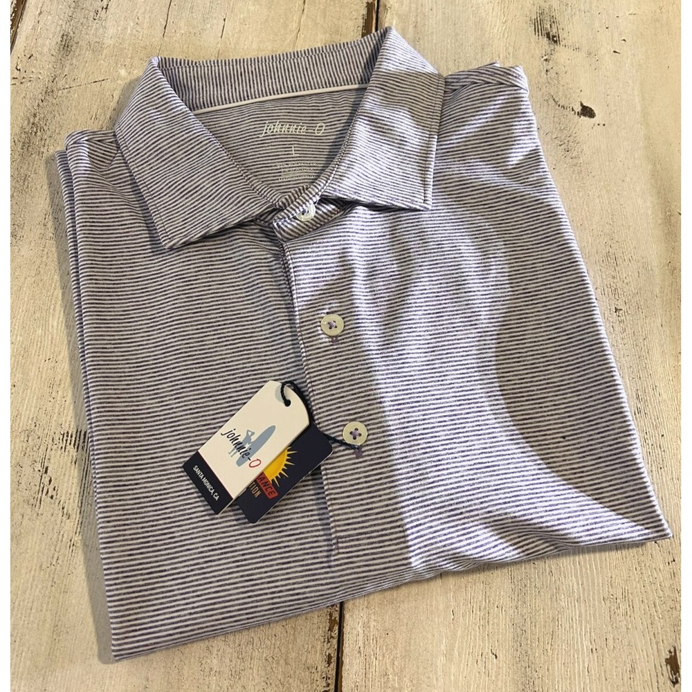 Johnnie-O Aristocrat Gaming Short Sleeve Performance Polo Shirt NWT Large UPF 50